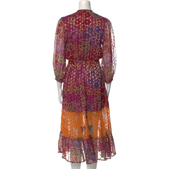 NWT. $300 FARM RIO Floral Sparkle Mixed Print Dress Sz S - Picture 5 of 9